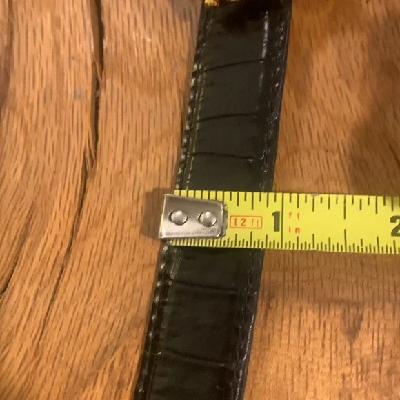 RARE 80’s FAHRENHEIT NEW YORK CONNIE BATES GOLD CHAINS AND CROC BELT - Picture 11 of 15